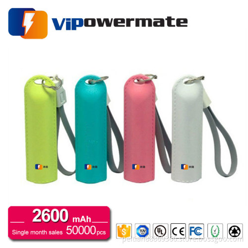 Newest gift promotional 18650 battery cell portable mobile power bank charger 2000mah/ 2600mah